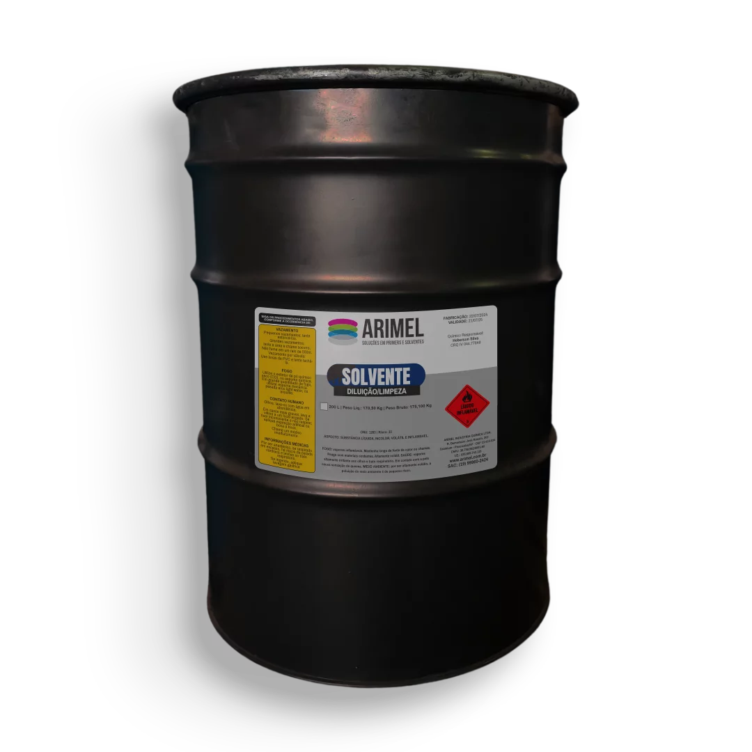 Solvente para Limpeza Tambor 200 Litros